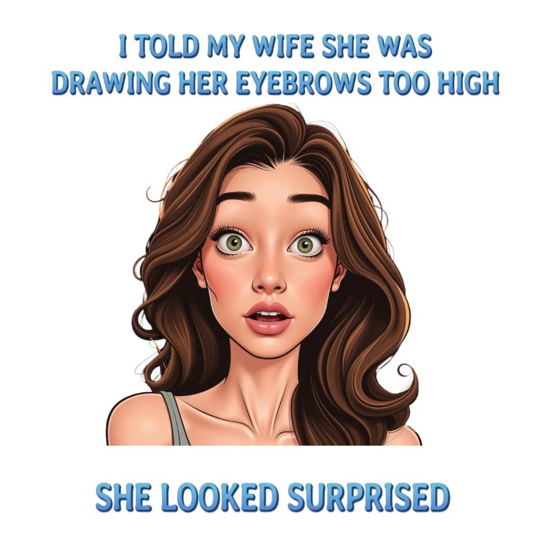 Too high eyebrows