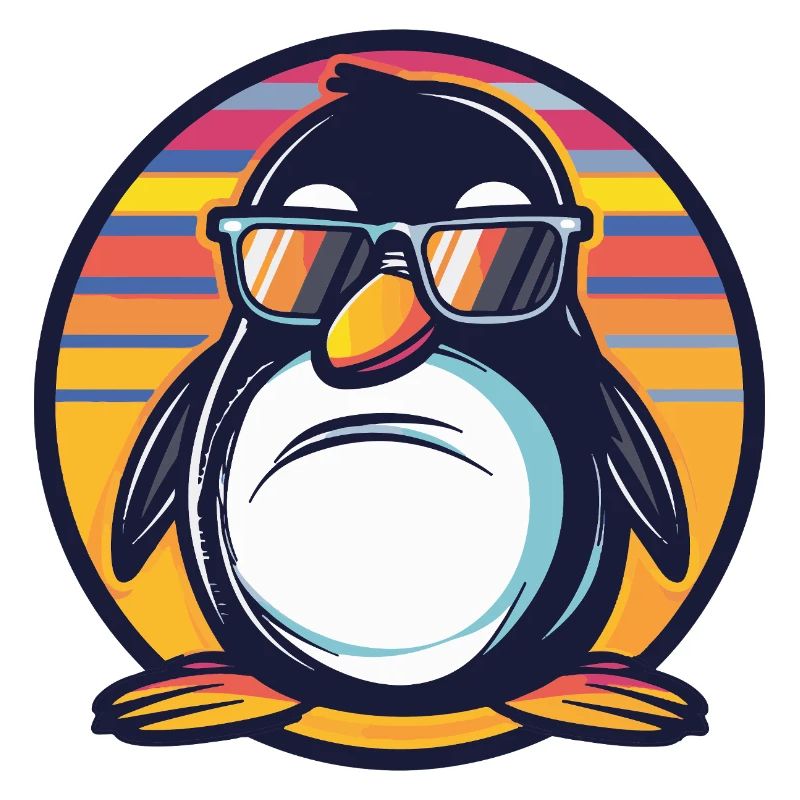 Pinguin Comic Cool