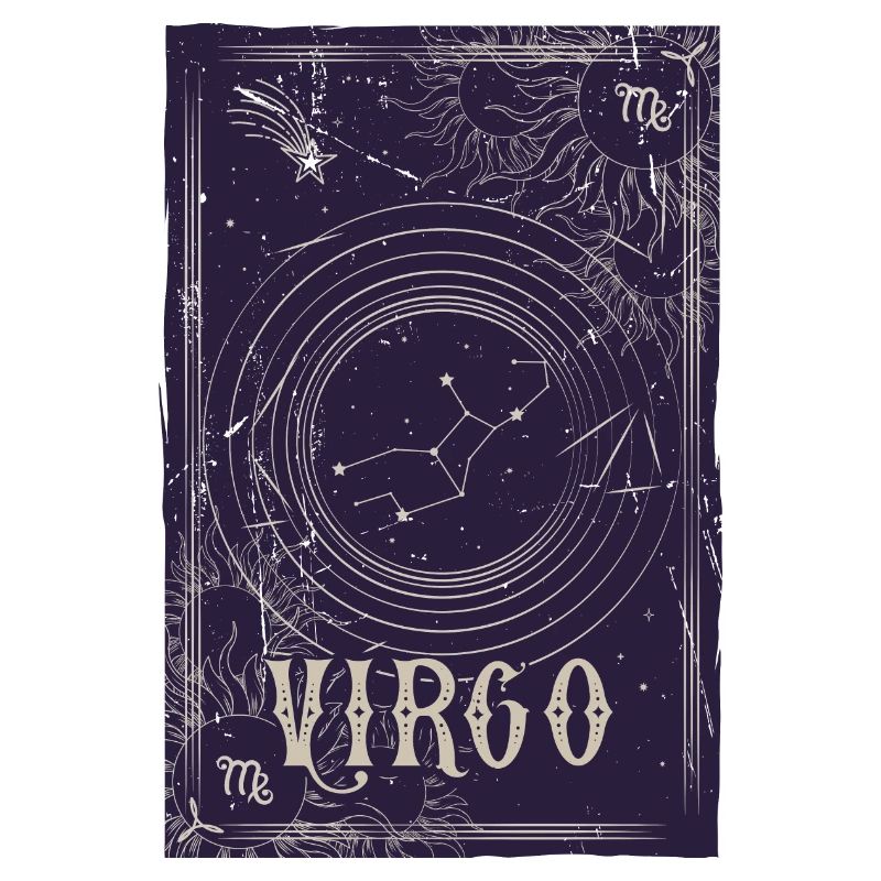 Vierge Constellation Art Circulaire
