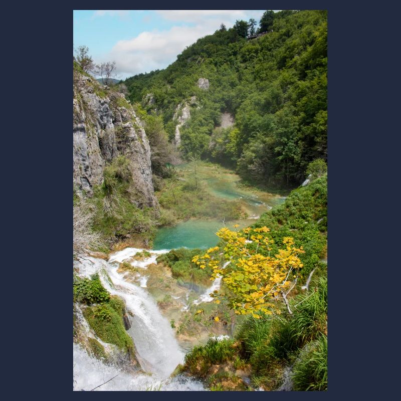 Wasserfall Veliki Slap in den Plitvicer Seen