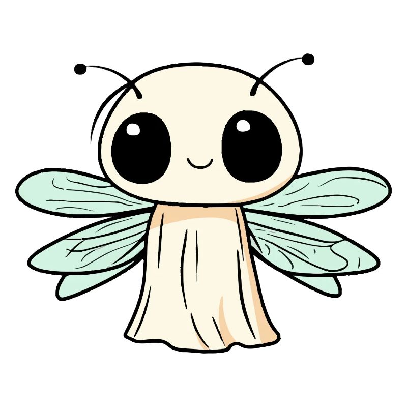 Libelle Halloween Comic Geist