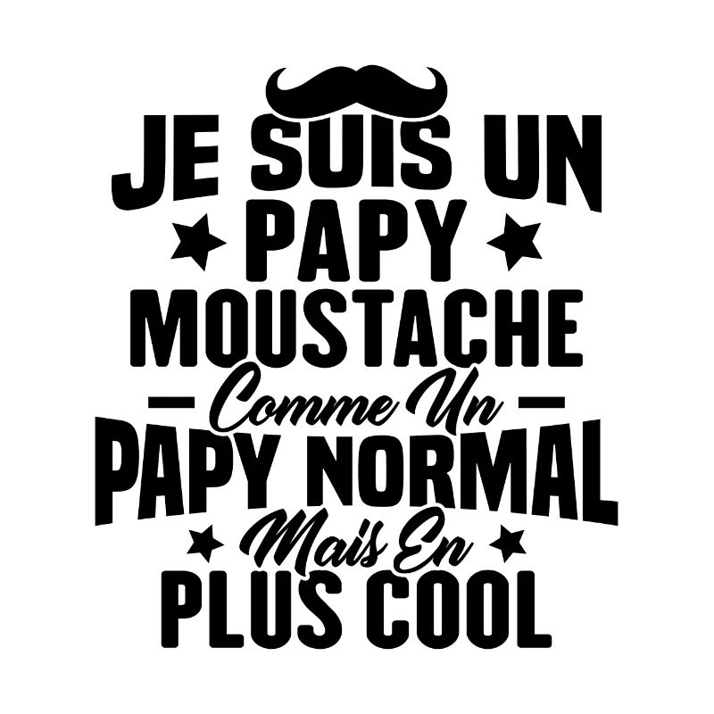 Un papy moustache comme un papy normal