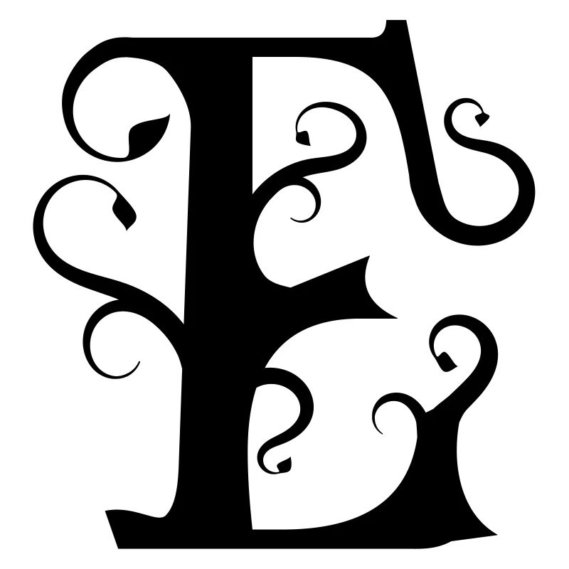 Monogramm Letter E