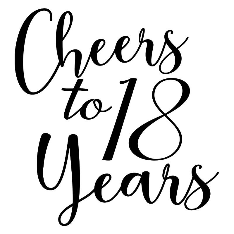 Vive le 18e anniversaire de 18 ans