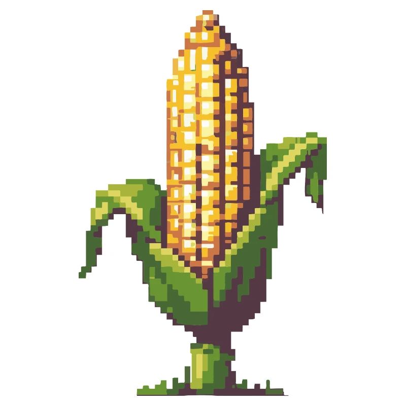 Pixel Corn Pixel Art