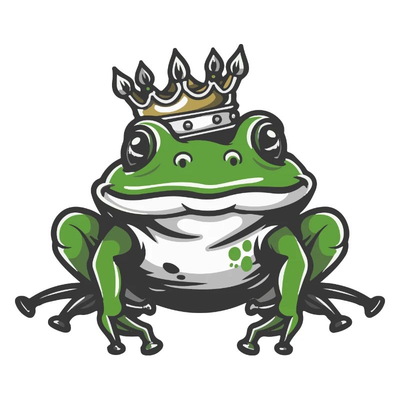 Frosch Kopf Krone
