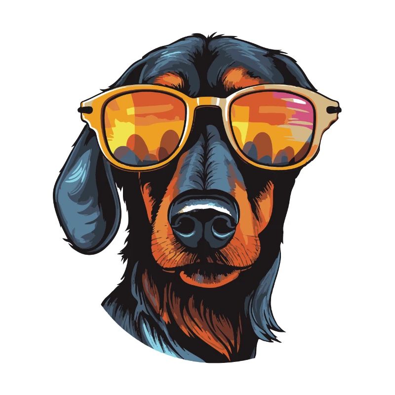 Dachshund Hund Kopf Dackel