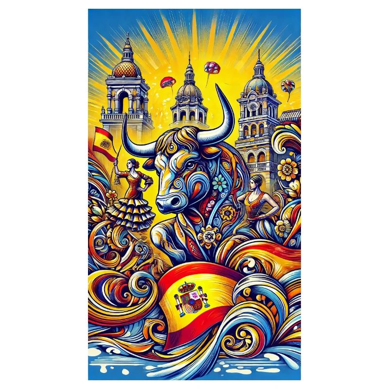 Taureau espagnol Espana design