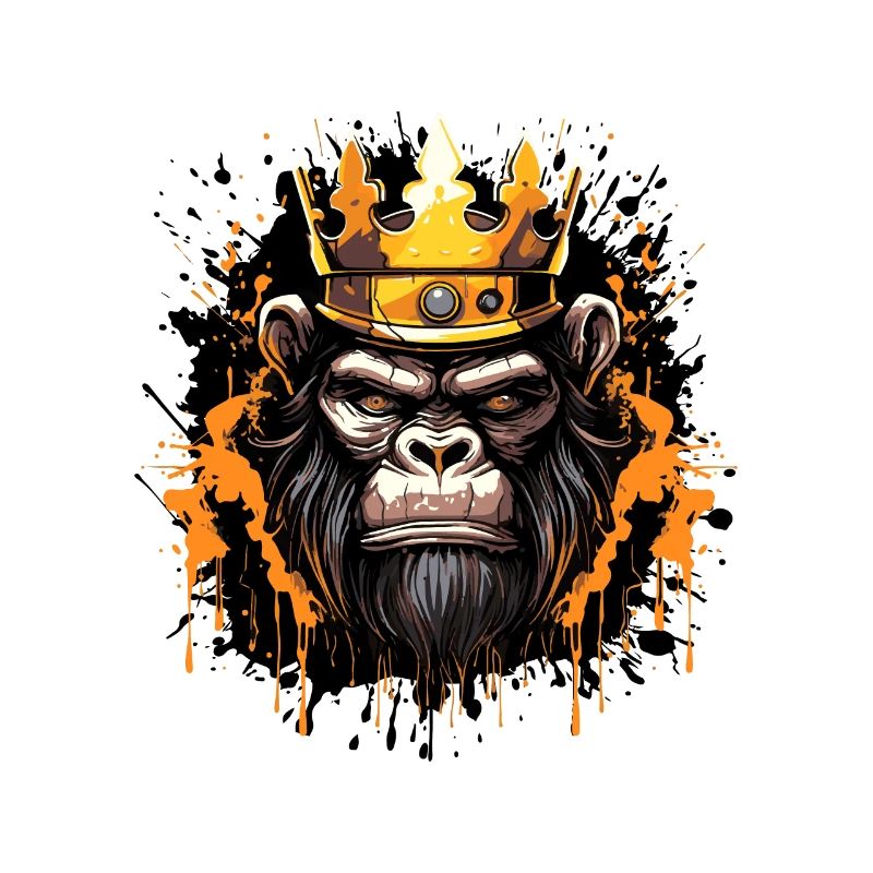 Monkey Head Portrait Crown