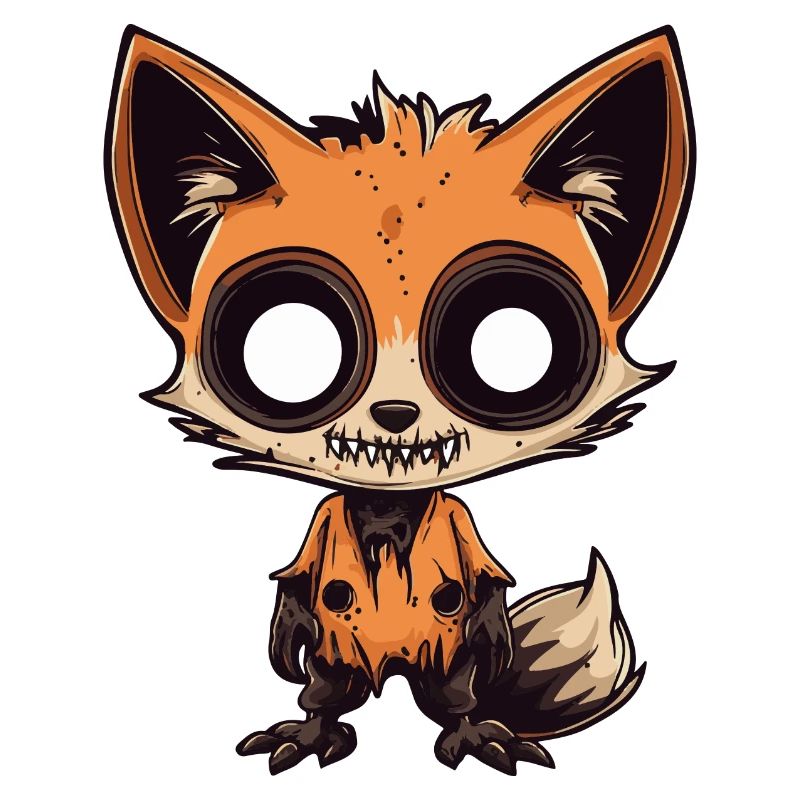 Fuchs Halloween Comic Lustig