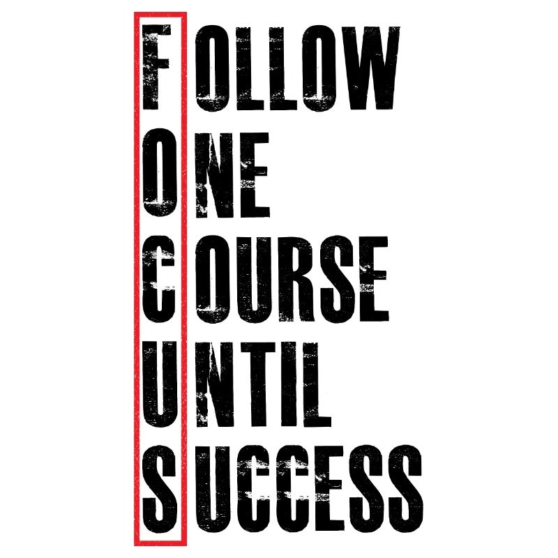 follow one course until
