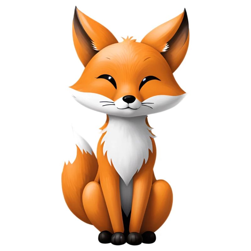 Illustration de renard mignon