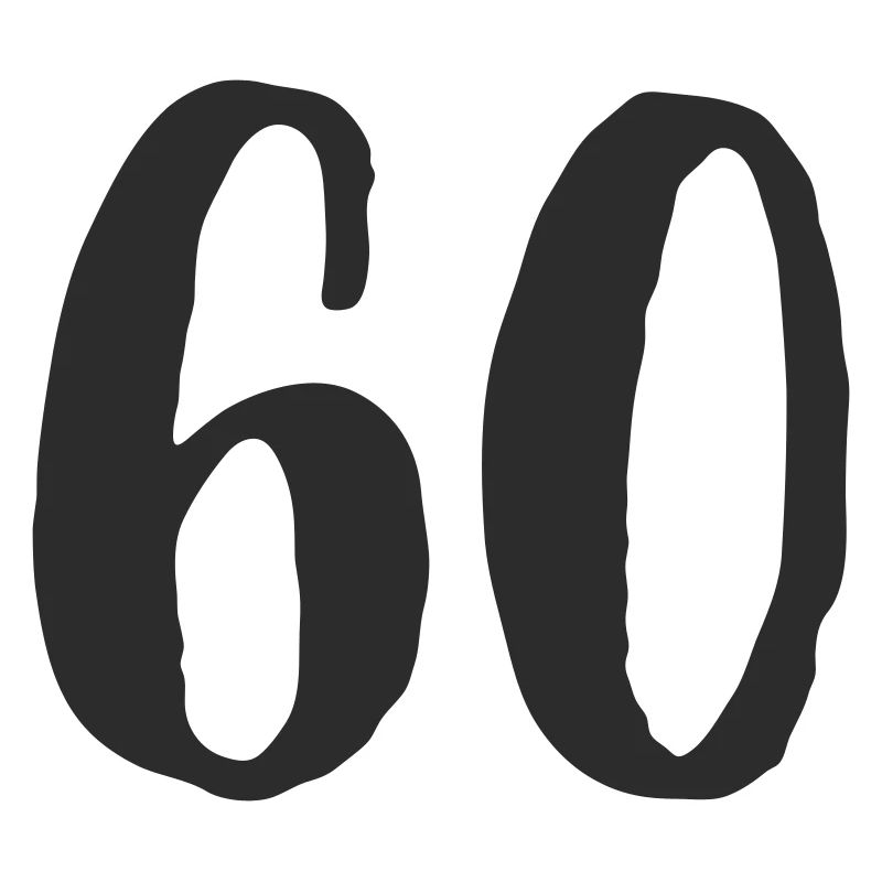 60e anniversaire Numéro Numéro Cadeau