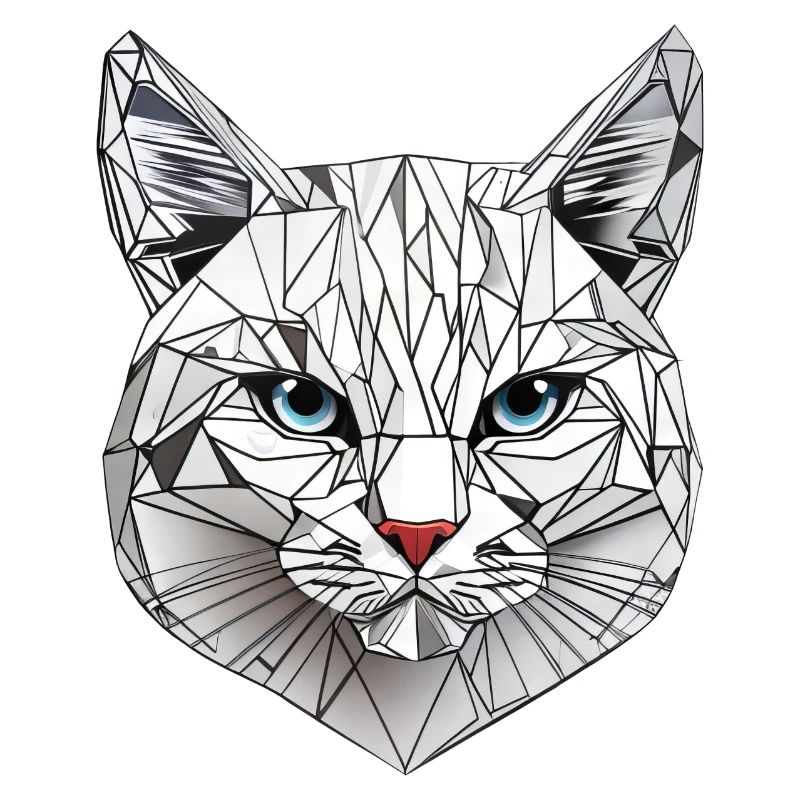 Polygon Geometry Cat