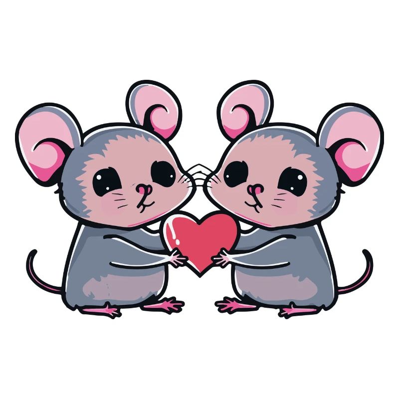 Maus Paar Valentinstag