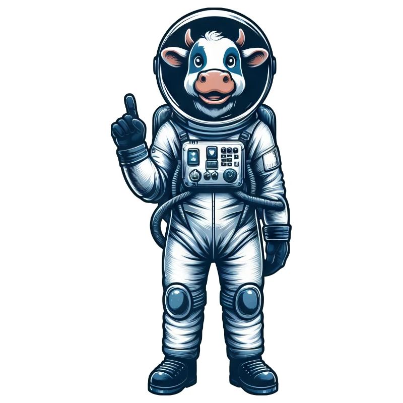 Astronaute, Vache, Espace, Cosmonaute, Univers