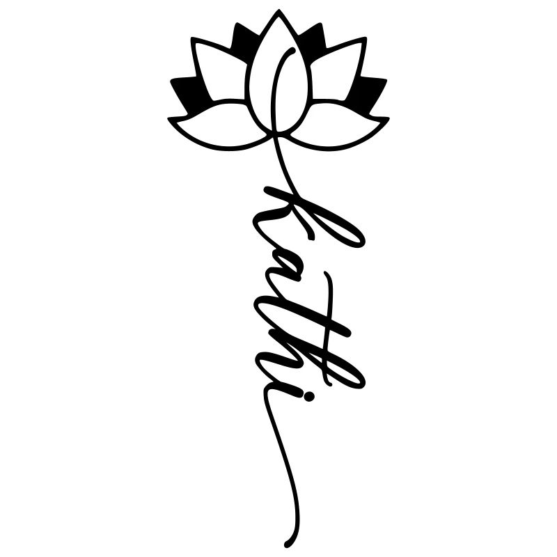 Kathi Name Blumenschrift