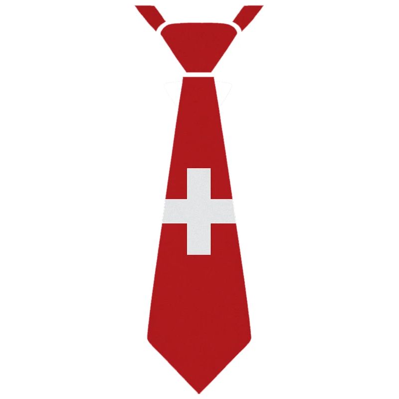 Schweizer Krawatte – Flaggendesign