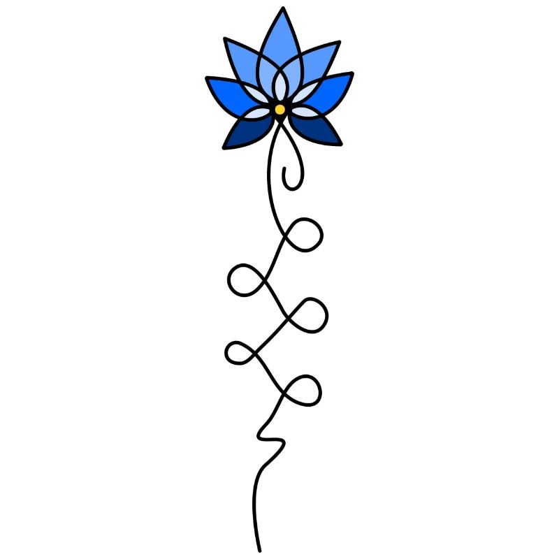 Fleur de lotus unalome