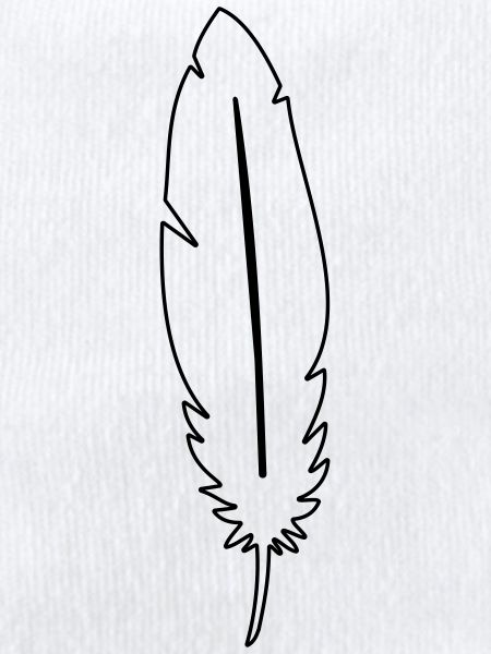 Feder Leichtigkeit Symbol