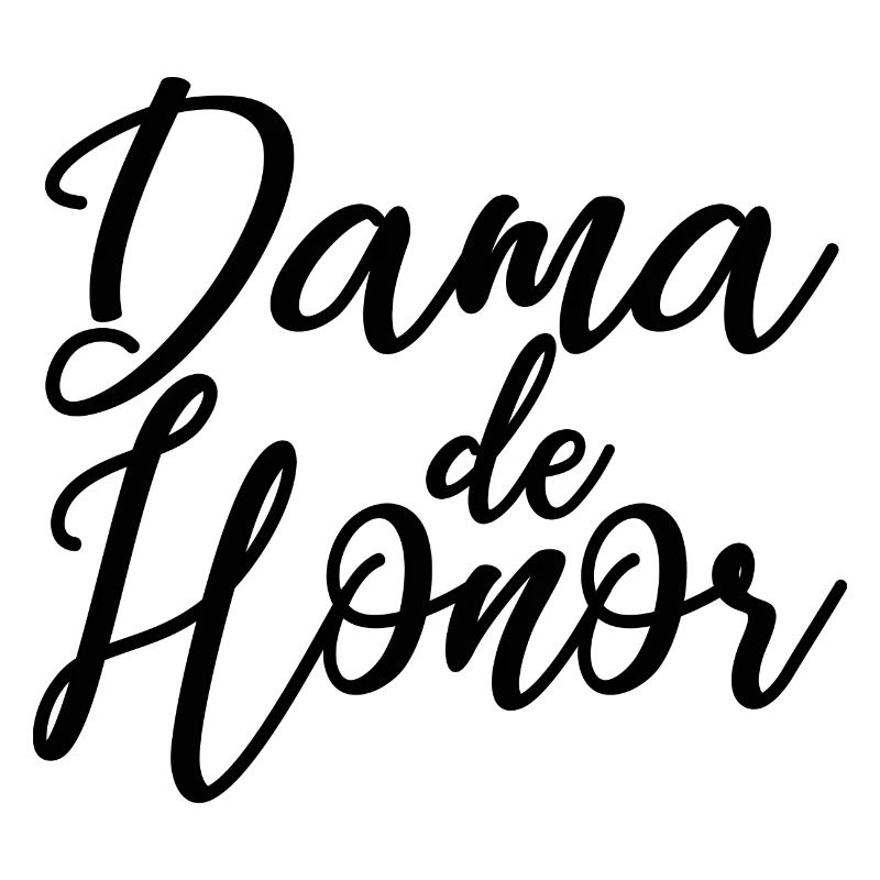 Dama de Honor Bridesmaid Team Bride Wedding Gift