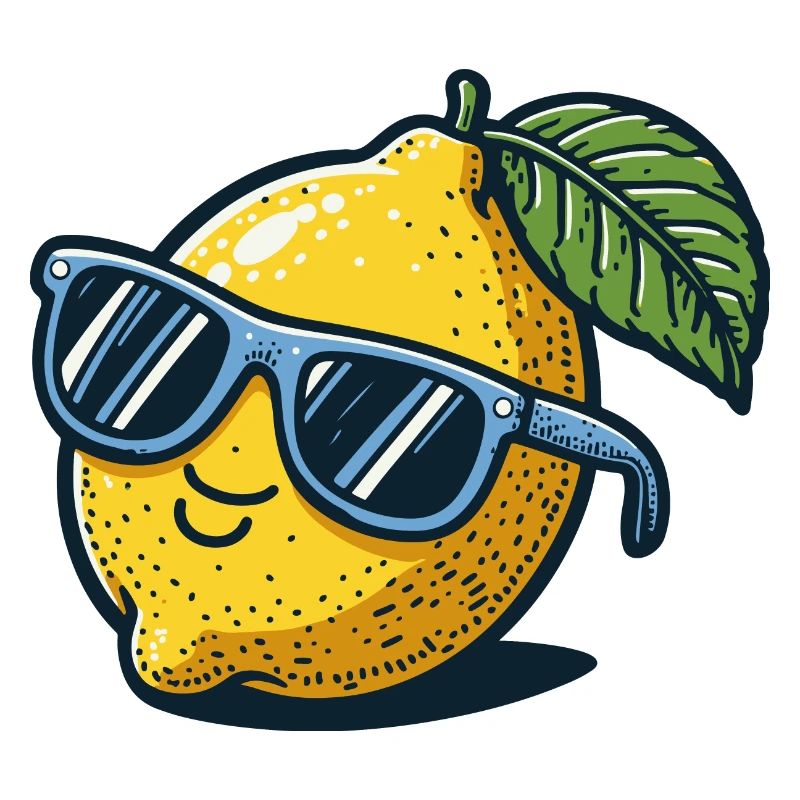 zitrone sonnenbrille sommer