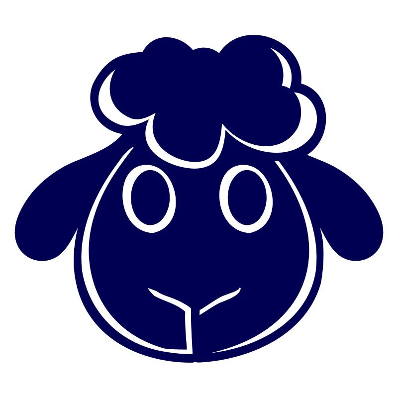 Black Sheep Face Head Small Cute Cute