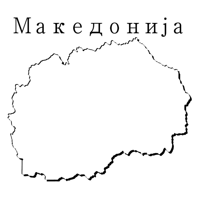 Macedonia Map as Outline MK
