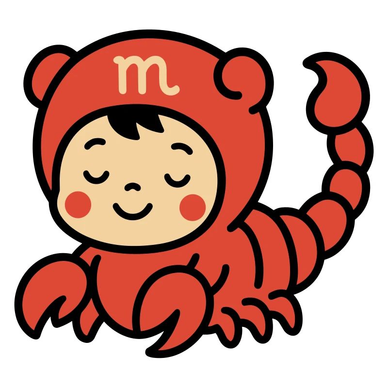 Signe du zodiaque Astro Scorpion mignon