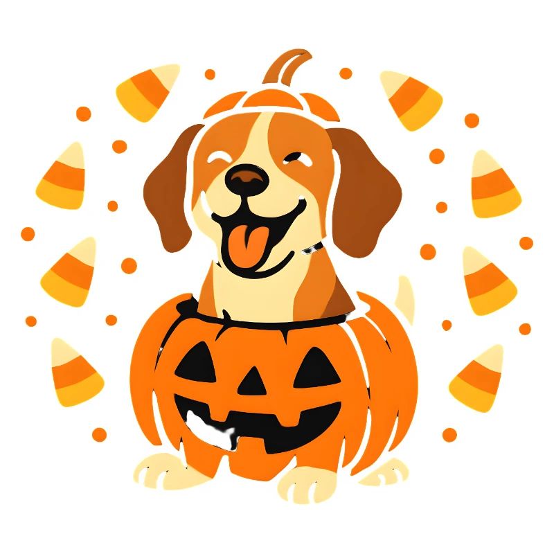 Beagle Citrouille Joyeuse