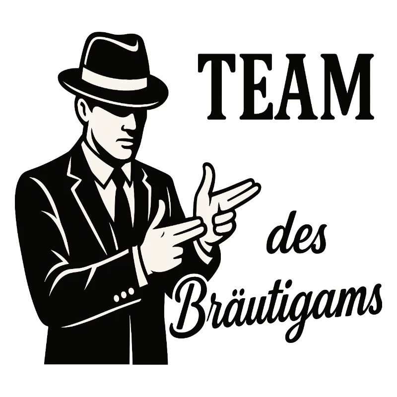 Team des Bräutigams Logo Tee