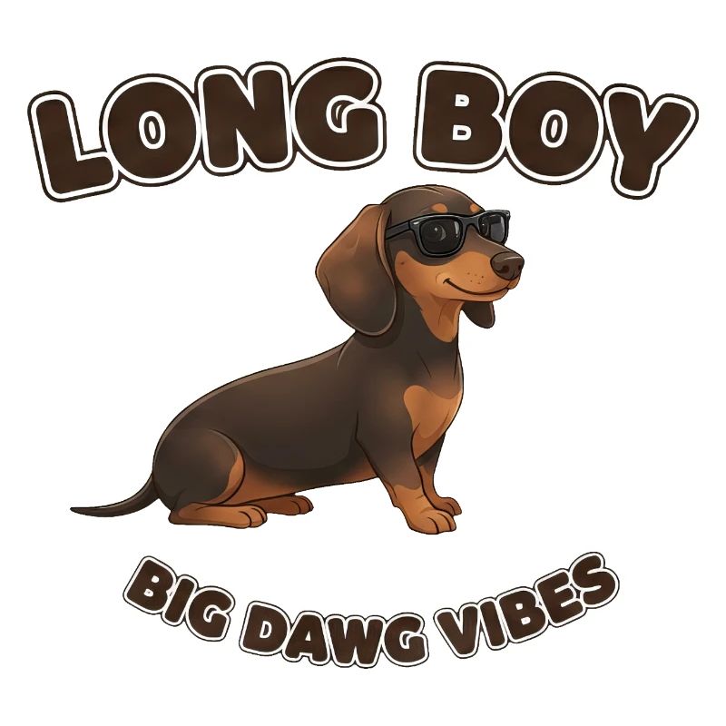 Dackel Spruch Lange Junge Große Hund Vibes