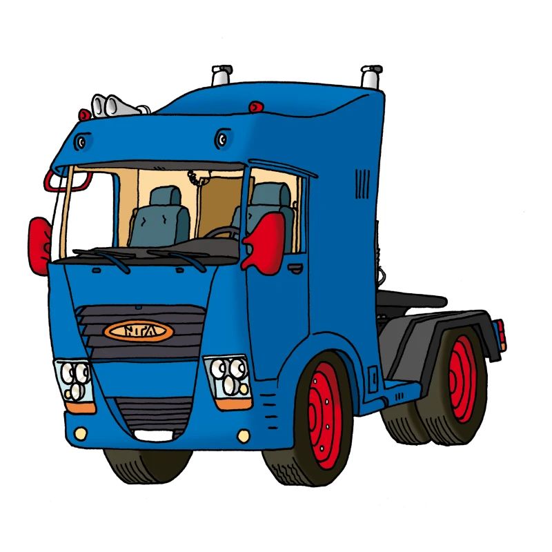Blaue Zugmaschine