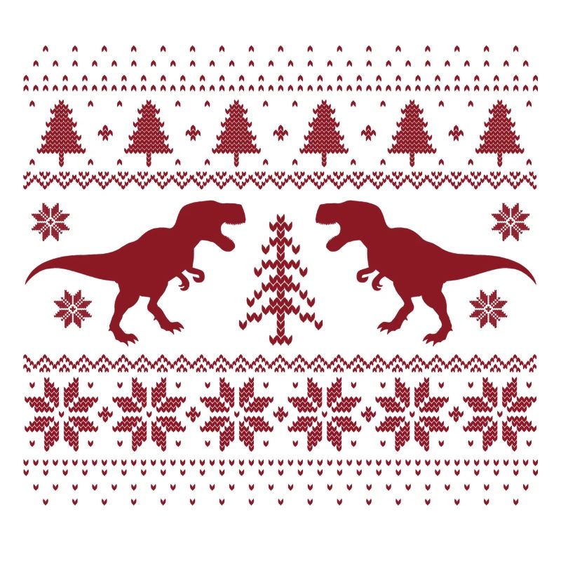 Dinosaurier-Weihnachtspullover