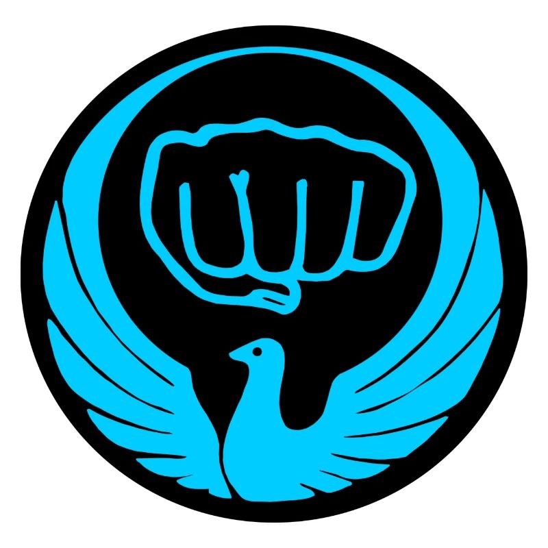 Wado Taubenemblem Logo blau