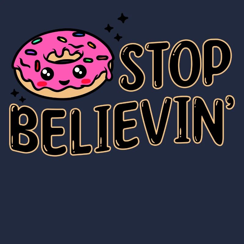 Süßigkeiten Naschen Statement Lecker Donut