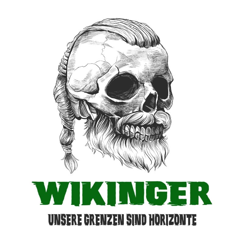 Wikinger Totenkopf Design