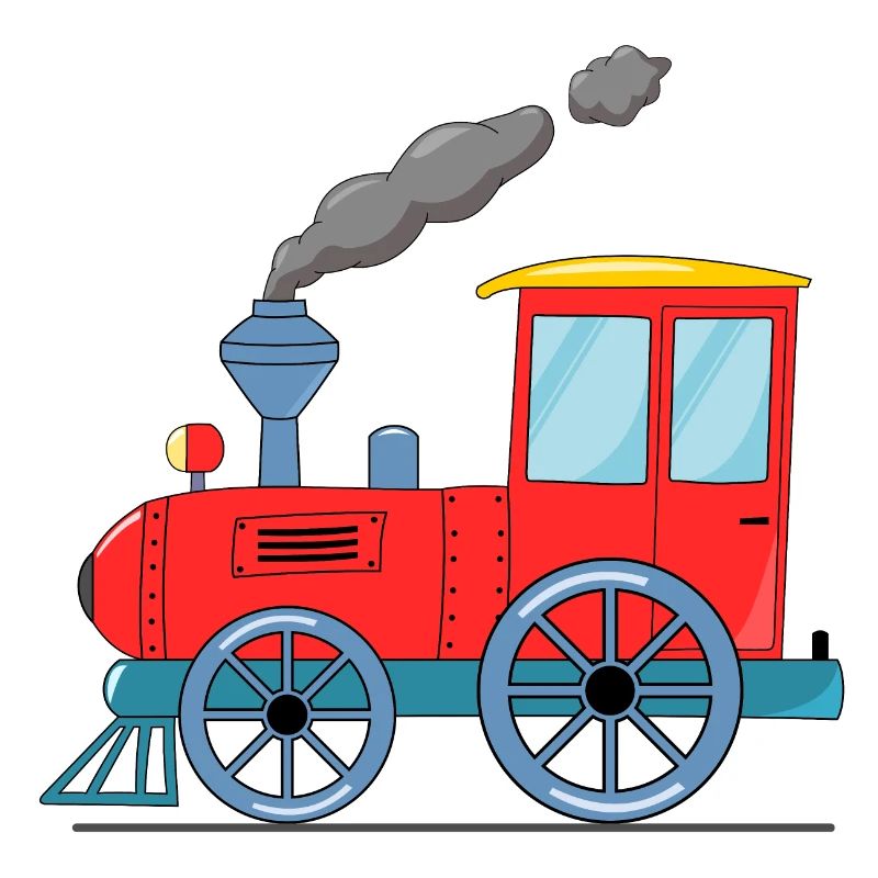 Kinderzug Eisenbahn rot