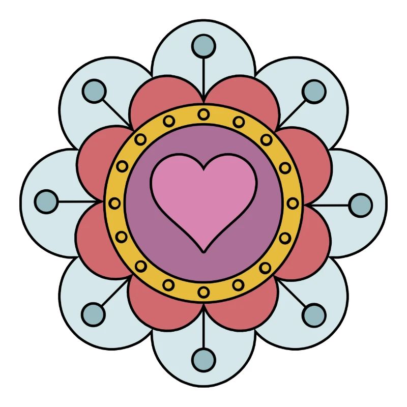 Cute Funky Hippie Boho Flower