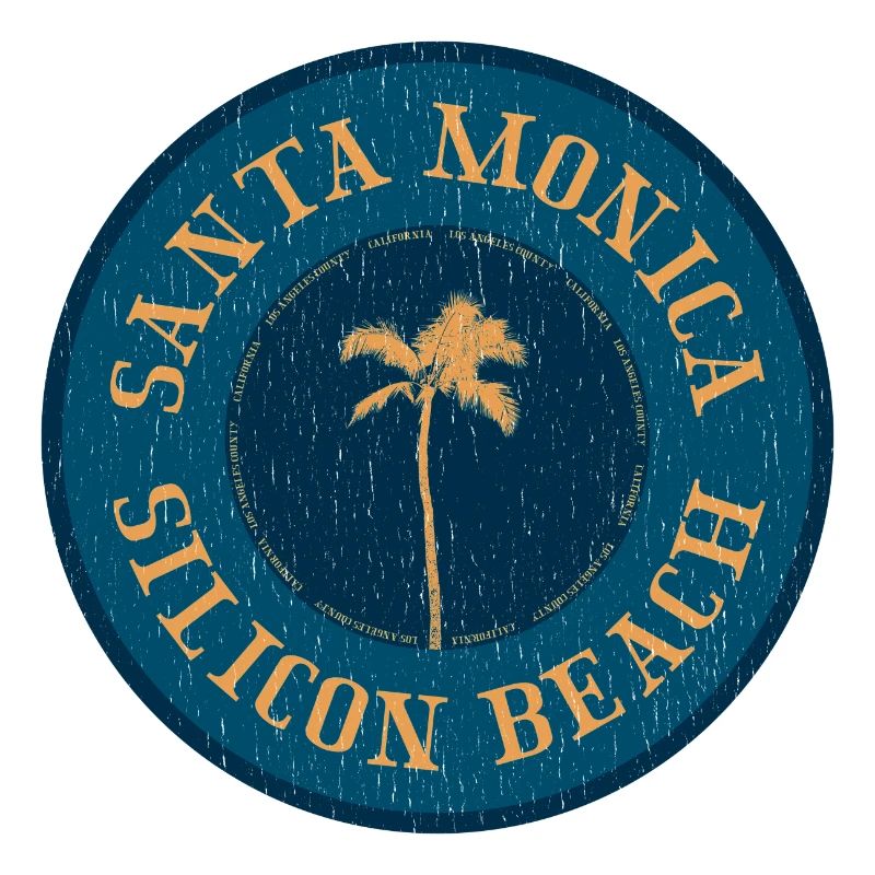 Santa Monica Retro Logo – Silicon Beach Style