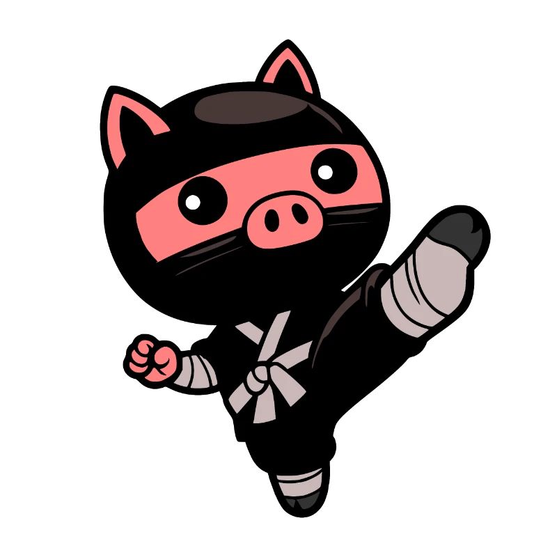 Ninja-Schwein