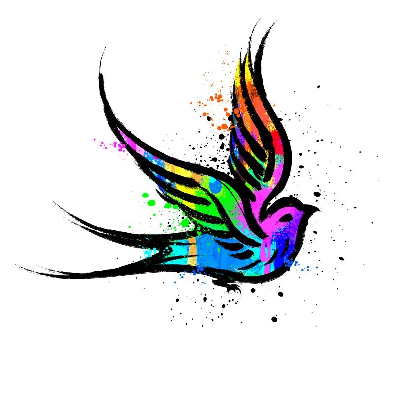 Bird Art Graffiti Drawing Illustration