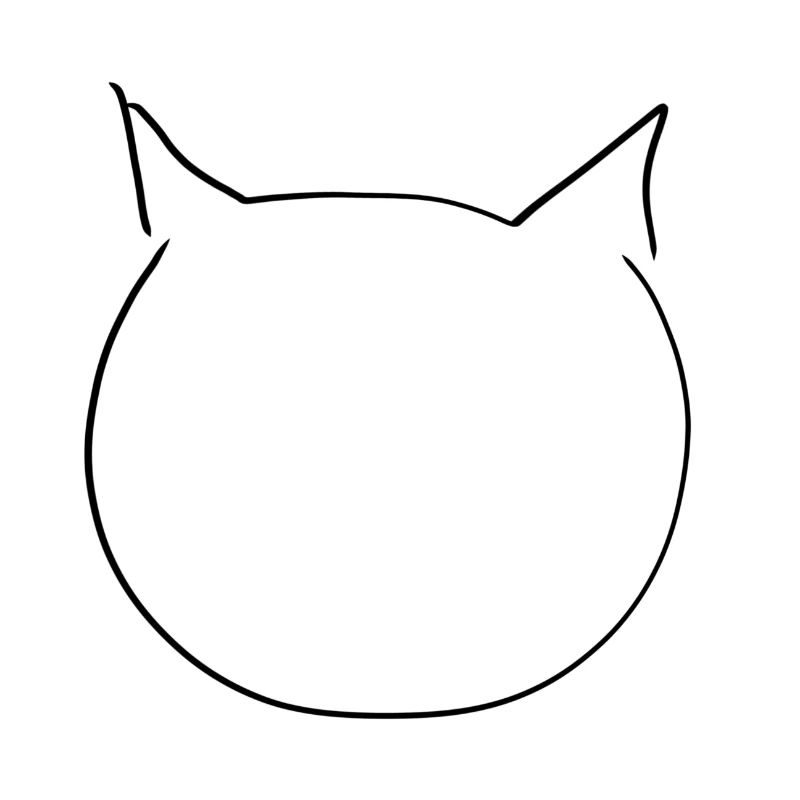 Icône d’animal à tête de chat