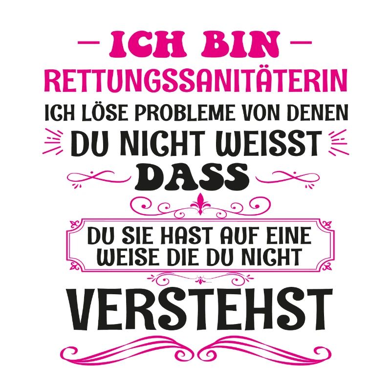 Lustiges Retter Sanitäterin Spruch Beruf Geschenk
