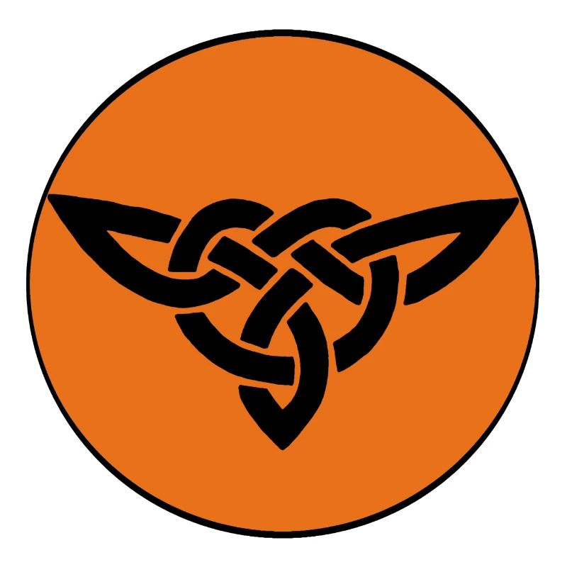 Oiseau celte orange