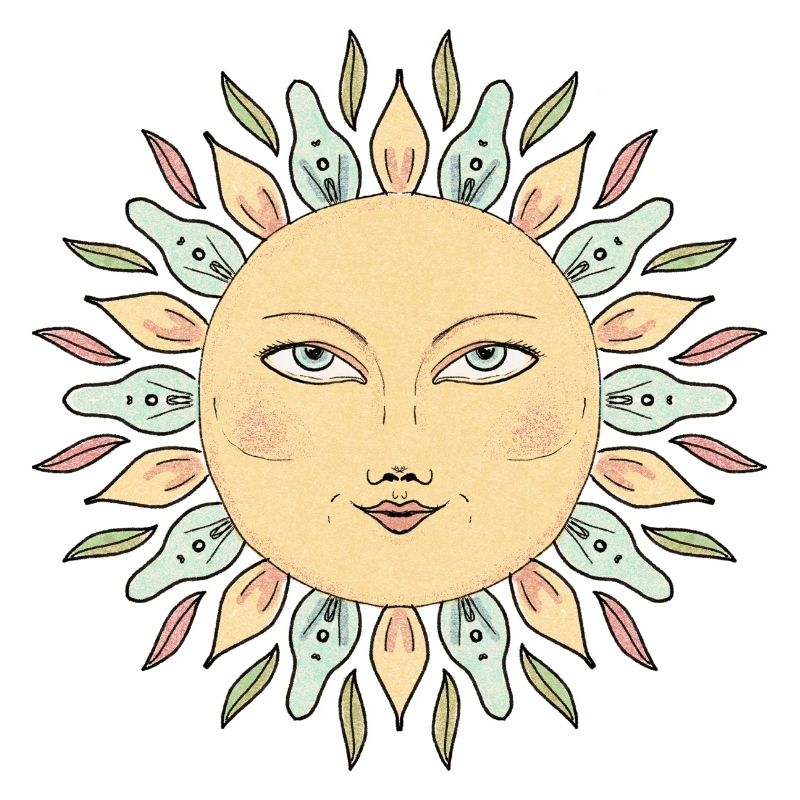 Style Mandala Face de Soleil