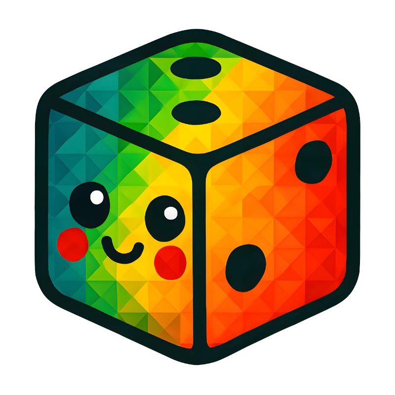 WPAP Polygon Kawaii Style Cube Jouet Bébé