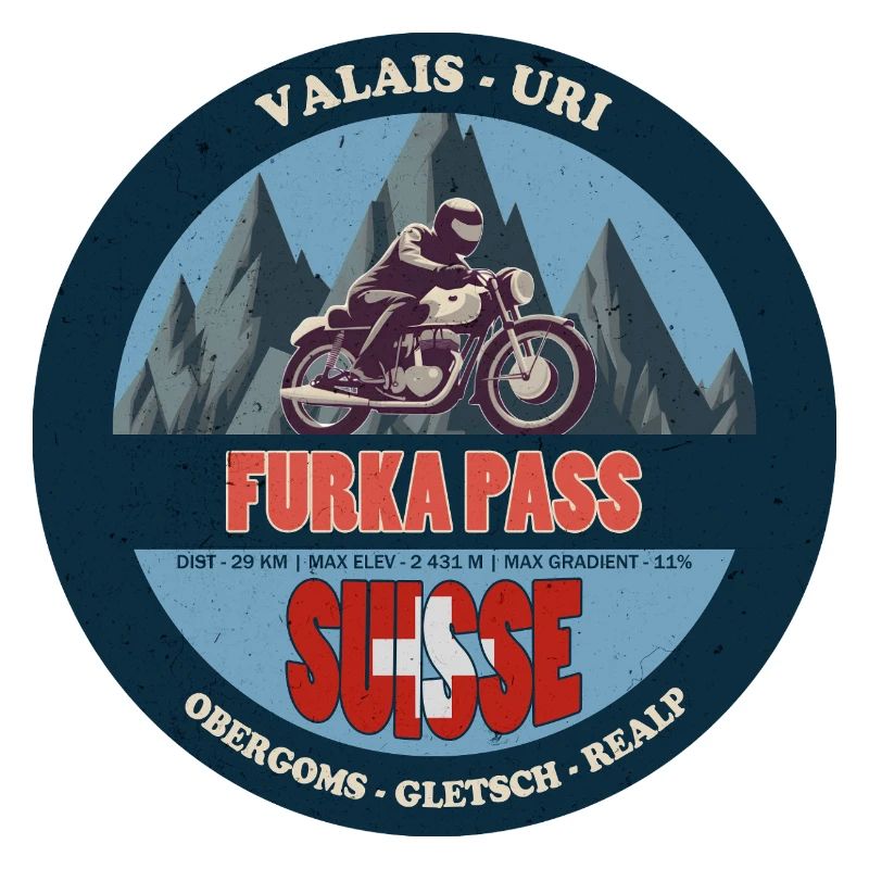 Furka Pass Mountain Motorcycle Design
