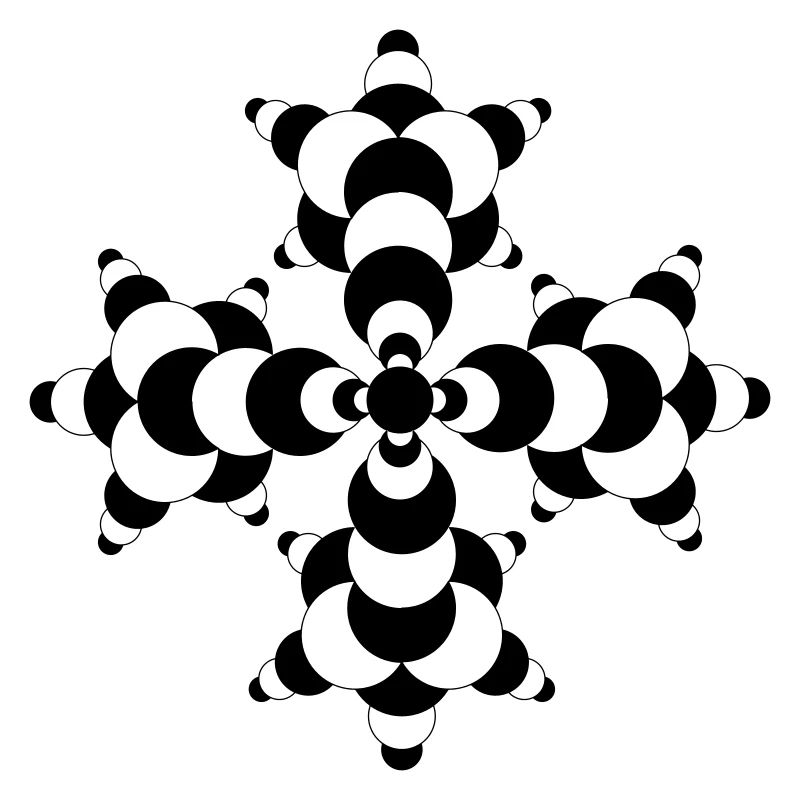 Fractal Molecule Crop Circle