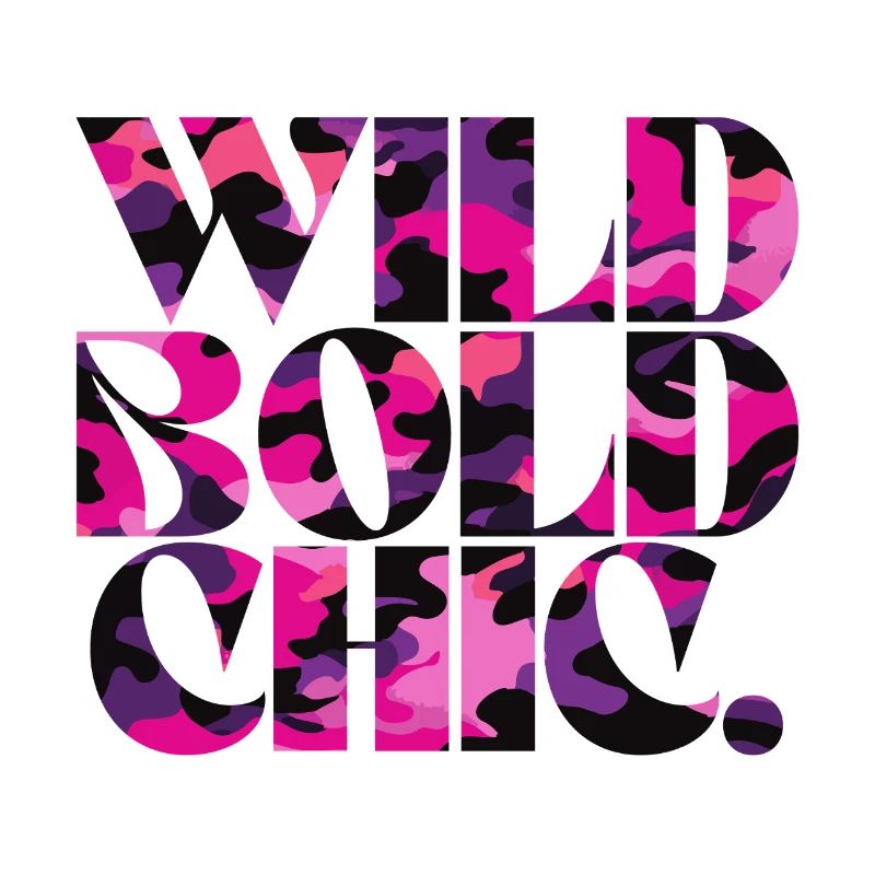 Wild Bold Chic Camo Pattern Design
